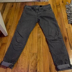 &denim mens size 31 skinny fit grey button down jeans new condition used nwot